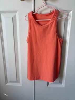 Lululemon Align high neck racerback waist length tank size 2 sunny coral